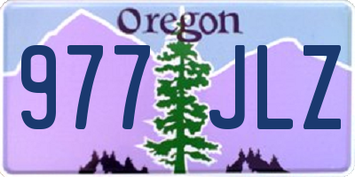 OR license plate 977JLZ