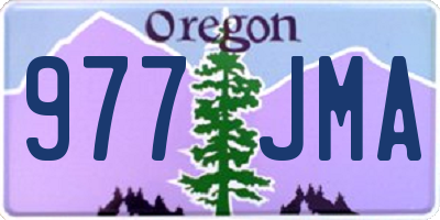 OR license plate 977JMA