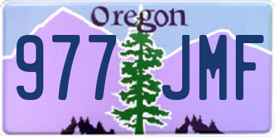 OR license plate 977JMF