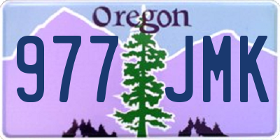 OR license plate 977JMK