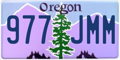 OR license plate 977JMM