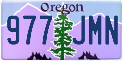 OR license plate 977JMN