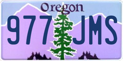 OR license plate 977JMS