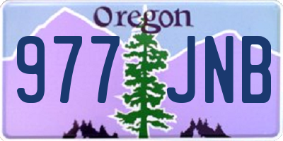 OR license plate 977JNB