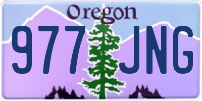 OR license plate 977JNG
