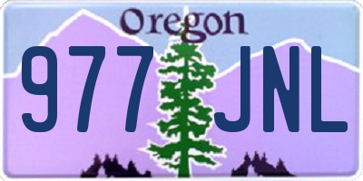 OR license plate 977JNL