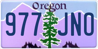 OR license plate 977JNO