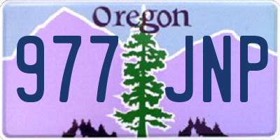 OR license plate 977JNP