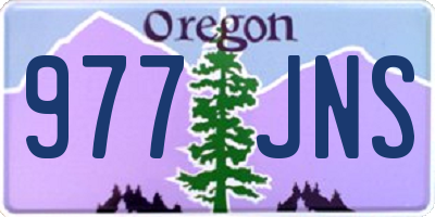 OR license plate 977JNS