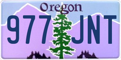 OR license plate 977JNT