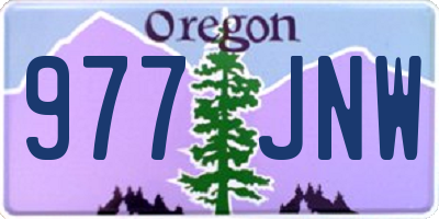 OR license plate 977JNW