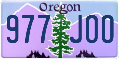 OR license plate 977JOO