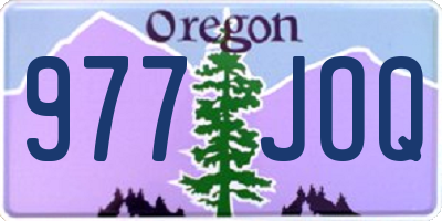 OR license plate 977JOQ
