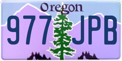 OR license plate 977JPB