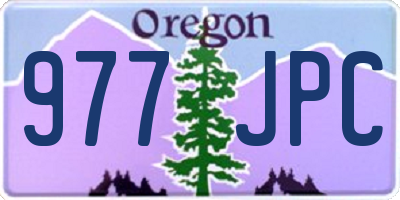 OR license plate 977JPC