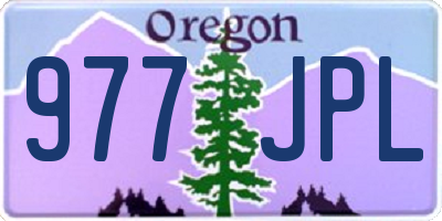OR license plate 977JPL