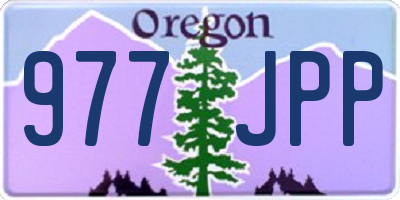 OR license plate 977JPP