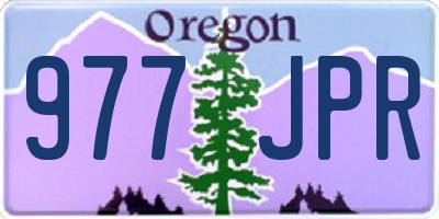 OR license plate 977JPR