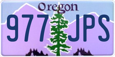 OR license plate 977JPS