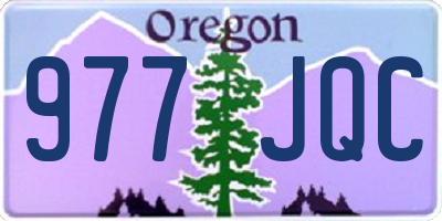 OR license plate 977JQC