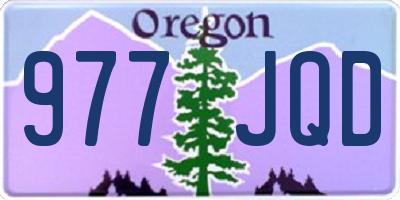 OR license plate 977JQD