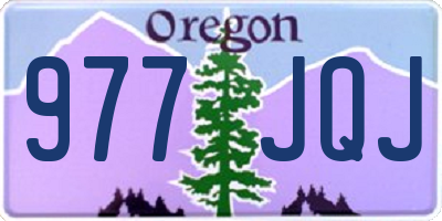 OR license plate 977JQJ