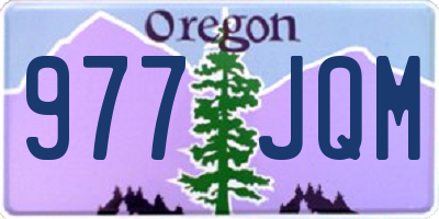 OR license plate 977JQM