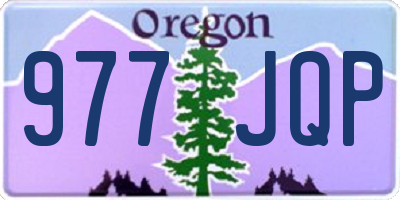 OR license plate 977JQP
