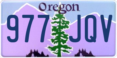 OR license plate 977JQV