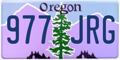 OR license plate 977JRG