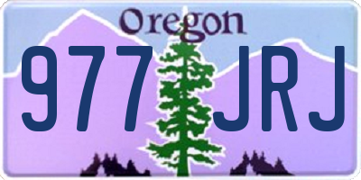 OR license plate 977JRJ