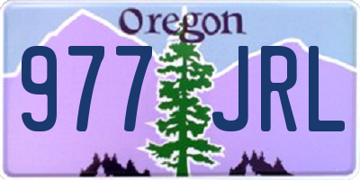 OR license plate 977JRL