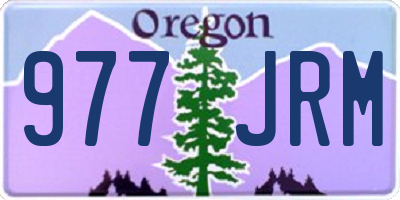 OR license plate 977JRM
