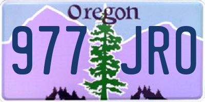 OR license plate 977JRO