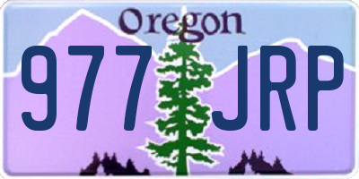 OR license plate 977JRP