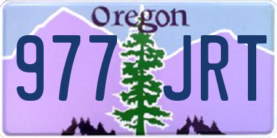 OR license plate 977JRT