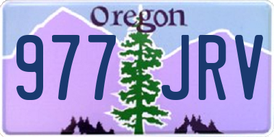 OR license plate 977JRV