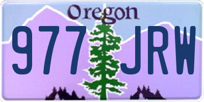 OR license plate 977JRW