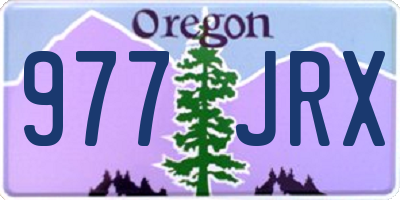 OR license plate 977JRX