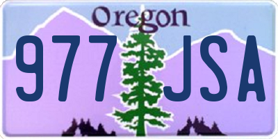 OR license plate 977JSA