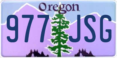 OR license plate 977JSG