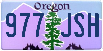 OR license plate 977JSH