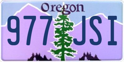 OR license plate 977JSI