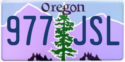 OR license plate 977JSL