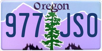 OR license plate 977JSO