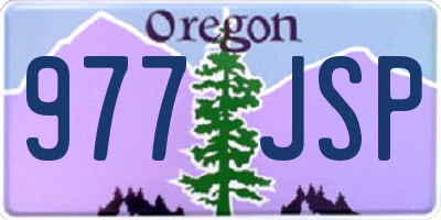 OR license plate 977JSP