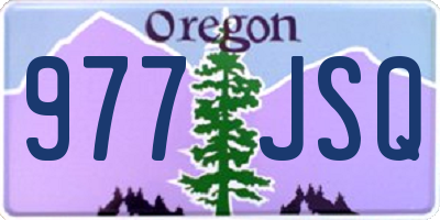 OR license plate 977JSQ