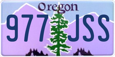 OR license plate 977JSS