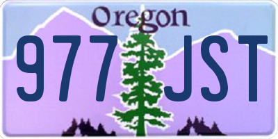 OR license plate 977JST