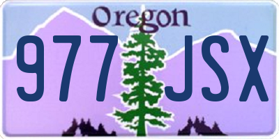 OR license plate 977JSX